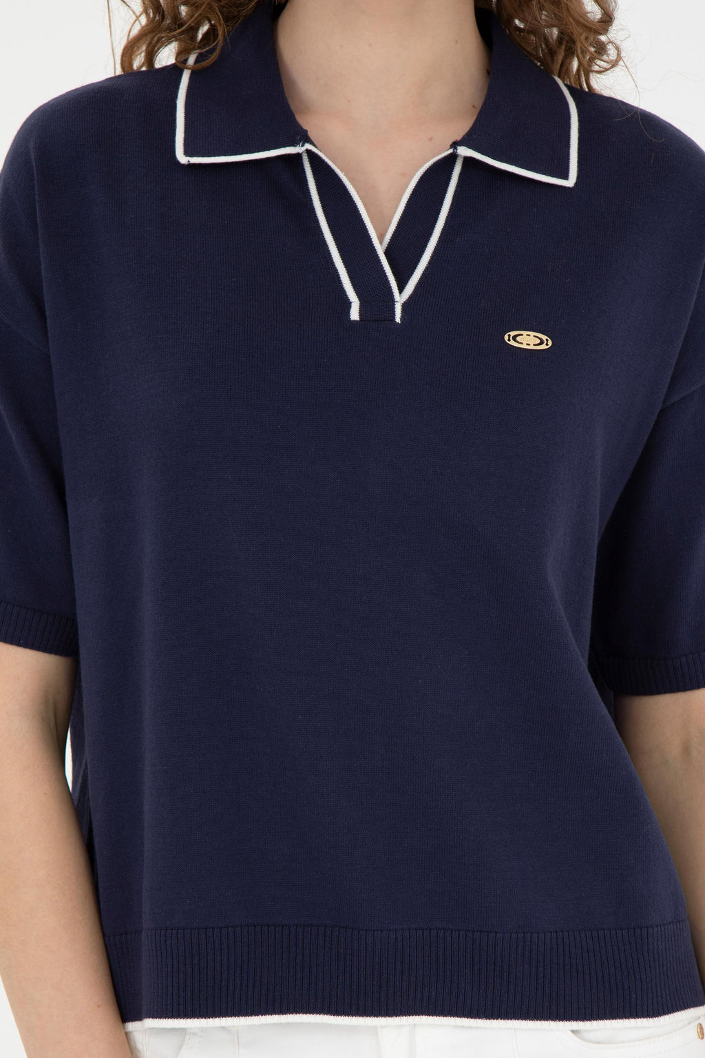 Женский темно-синий свитер - U.s. polo assn фото 13