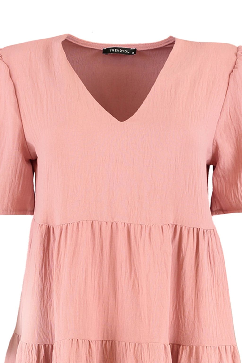 TRENDYOLMILLA Siyah Genis Kesim Mini Dokuma Elbise TWOSS20EL0400  фото 28