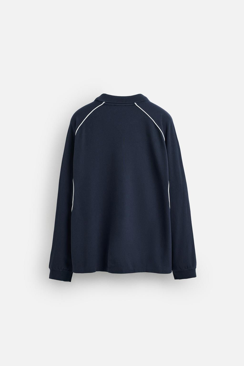 CONTRAST PIQUE POLO SHIRT - Zara фото 8
