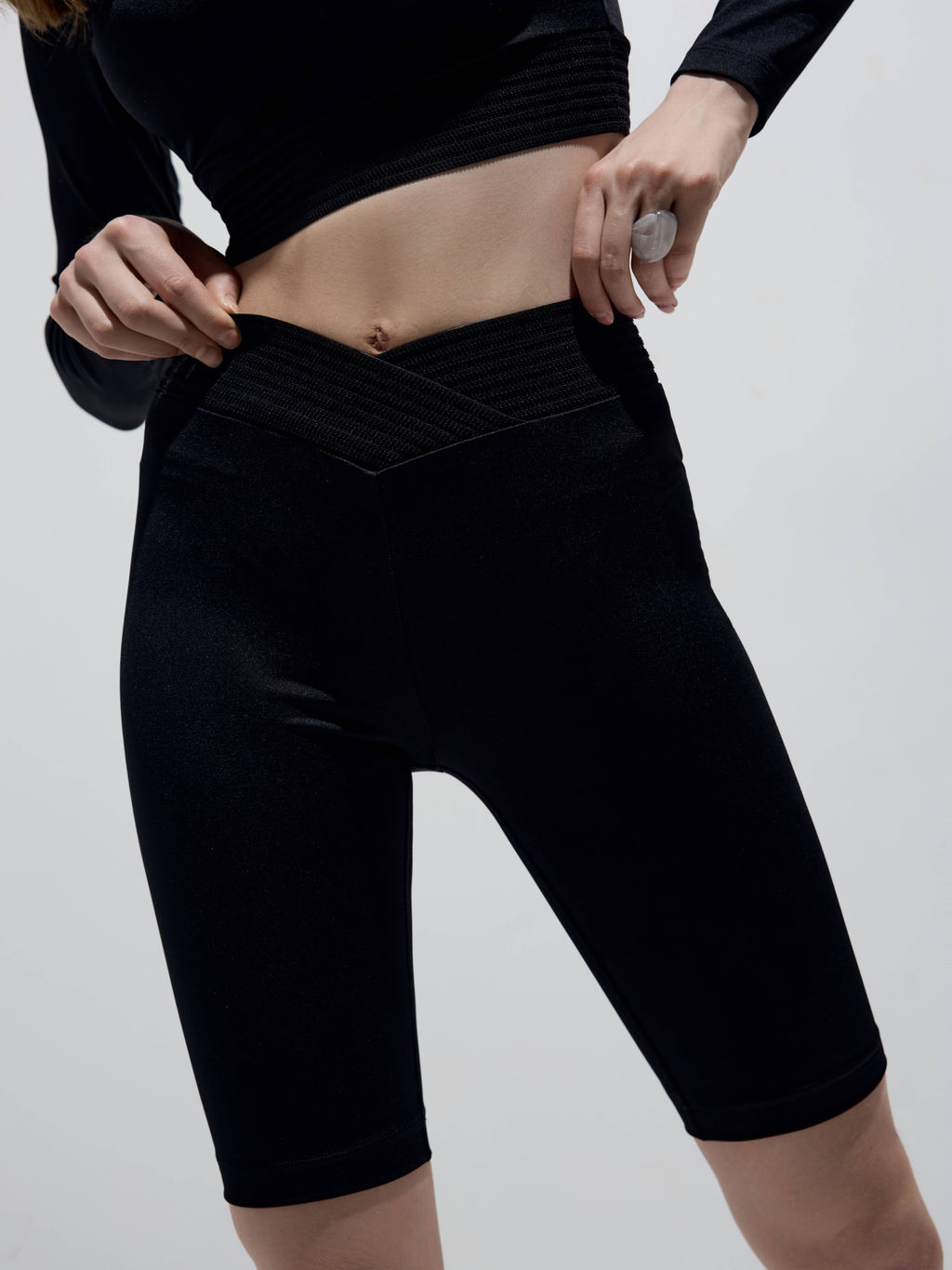 CONTE Велосипедки с фигурным поясом DOUBLE CONTE SPORT LS 2331 black - Conte elegant фото 2