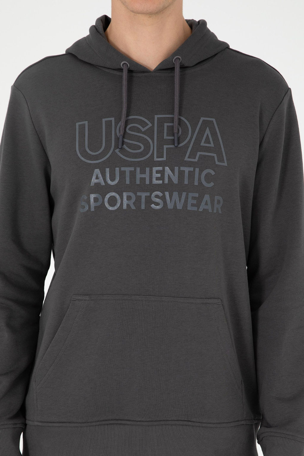 Мужской свитшот антрацитового цвета Неожиданная скидка в корзине - U.s. polo assn фото 6