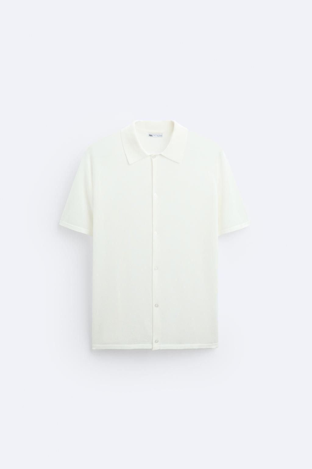 LIGHTWEIGHT KNIT SHIRT - Zara фото 6