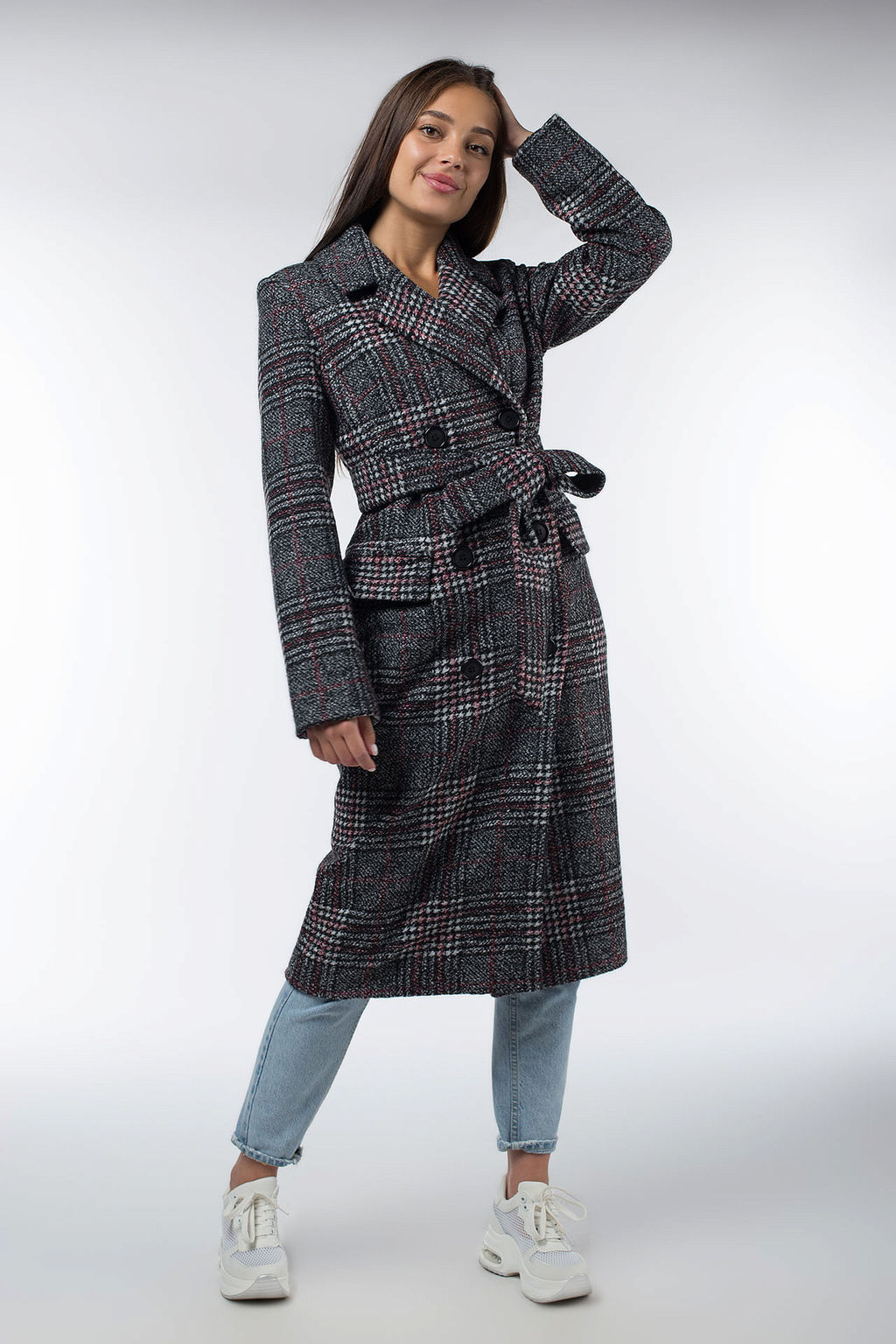 Пальто женское демисезонное (пояс) - El podio фото 2