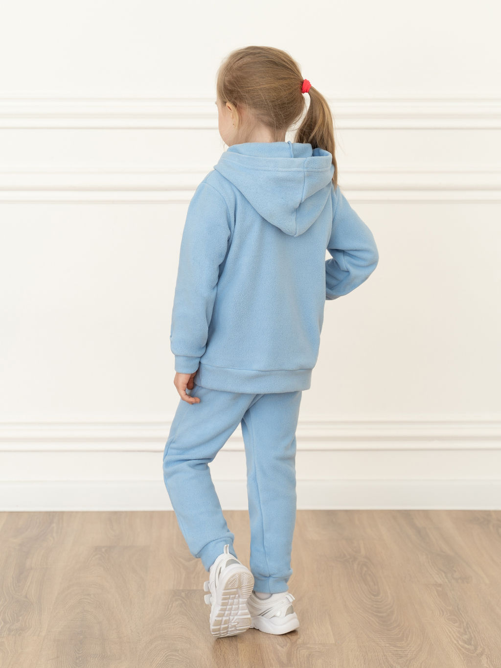 Костюм детский флисовый голубой 7043г(ш) (104, 56)