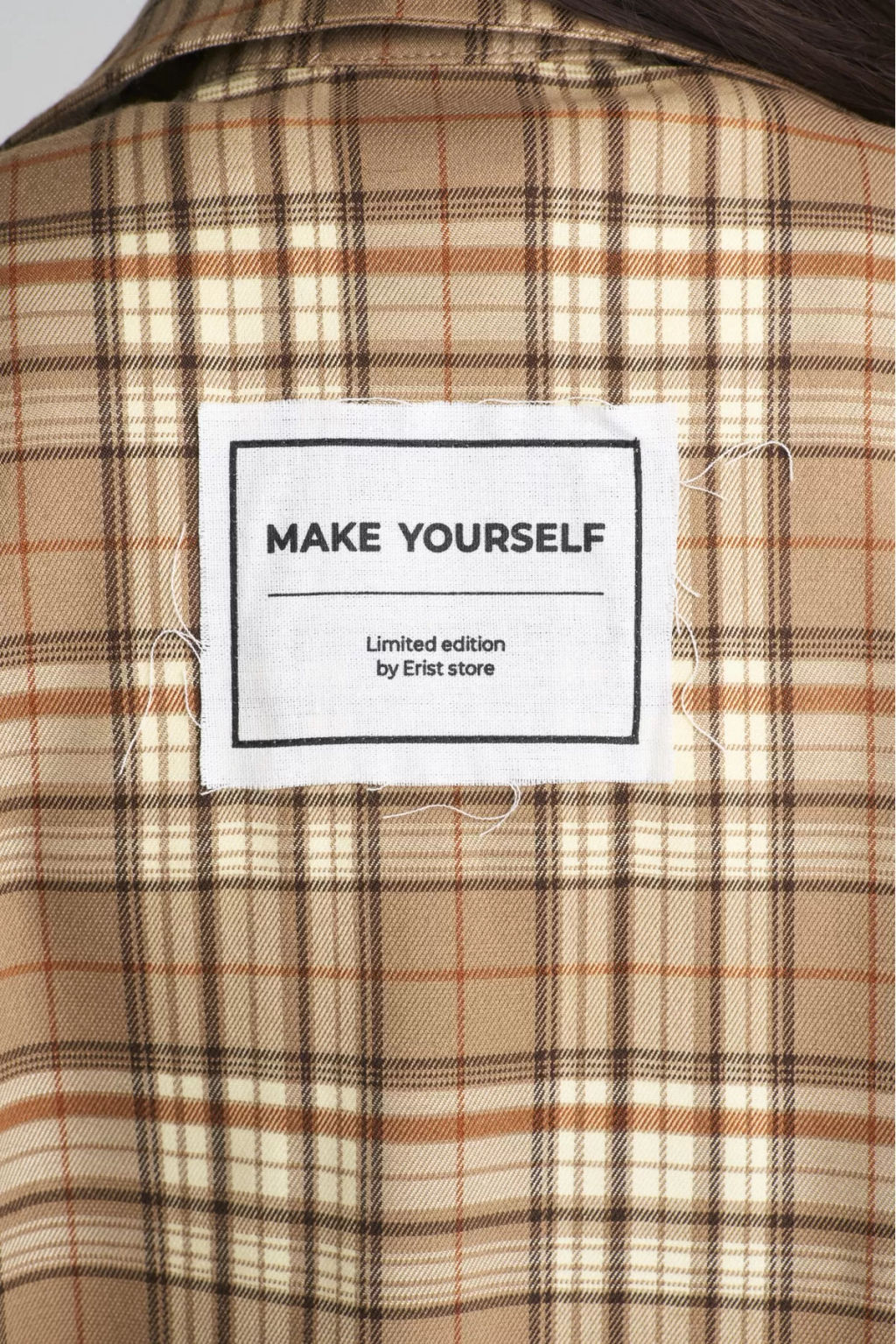 Рубашка в клетку Beige - Erist store фото 5