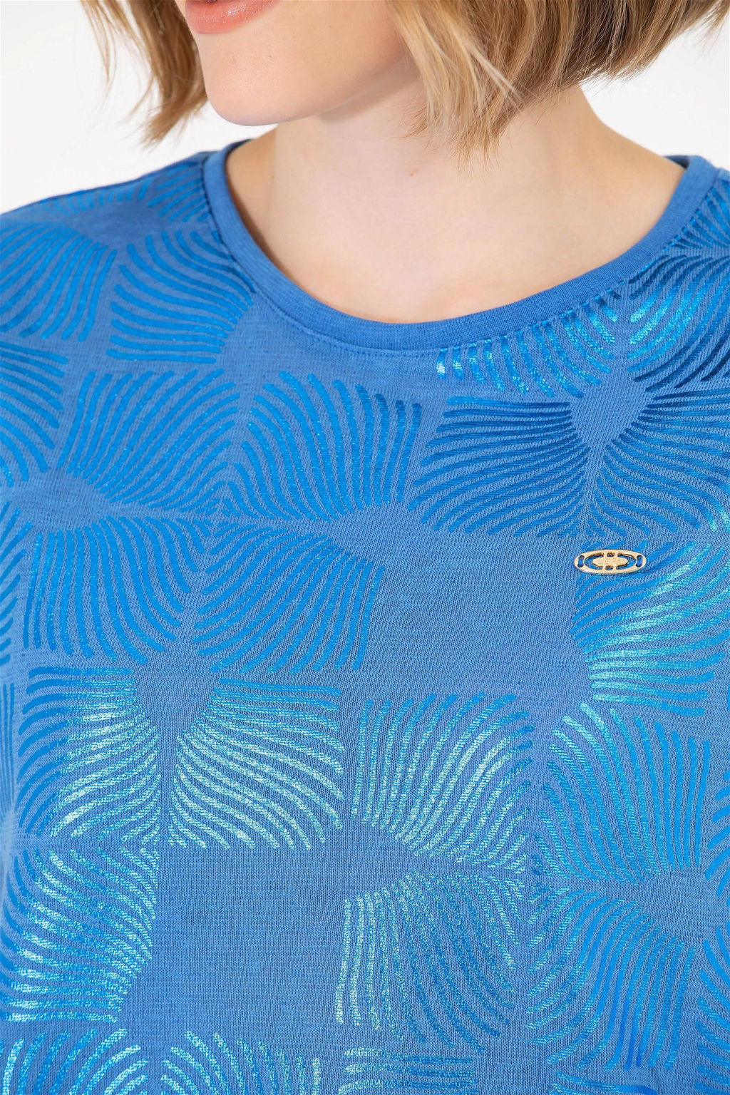 Женская футболка Saks с круглым вырезом Неожиданная скидка в корзине - U.s. polo assn фото 7