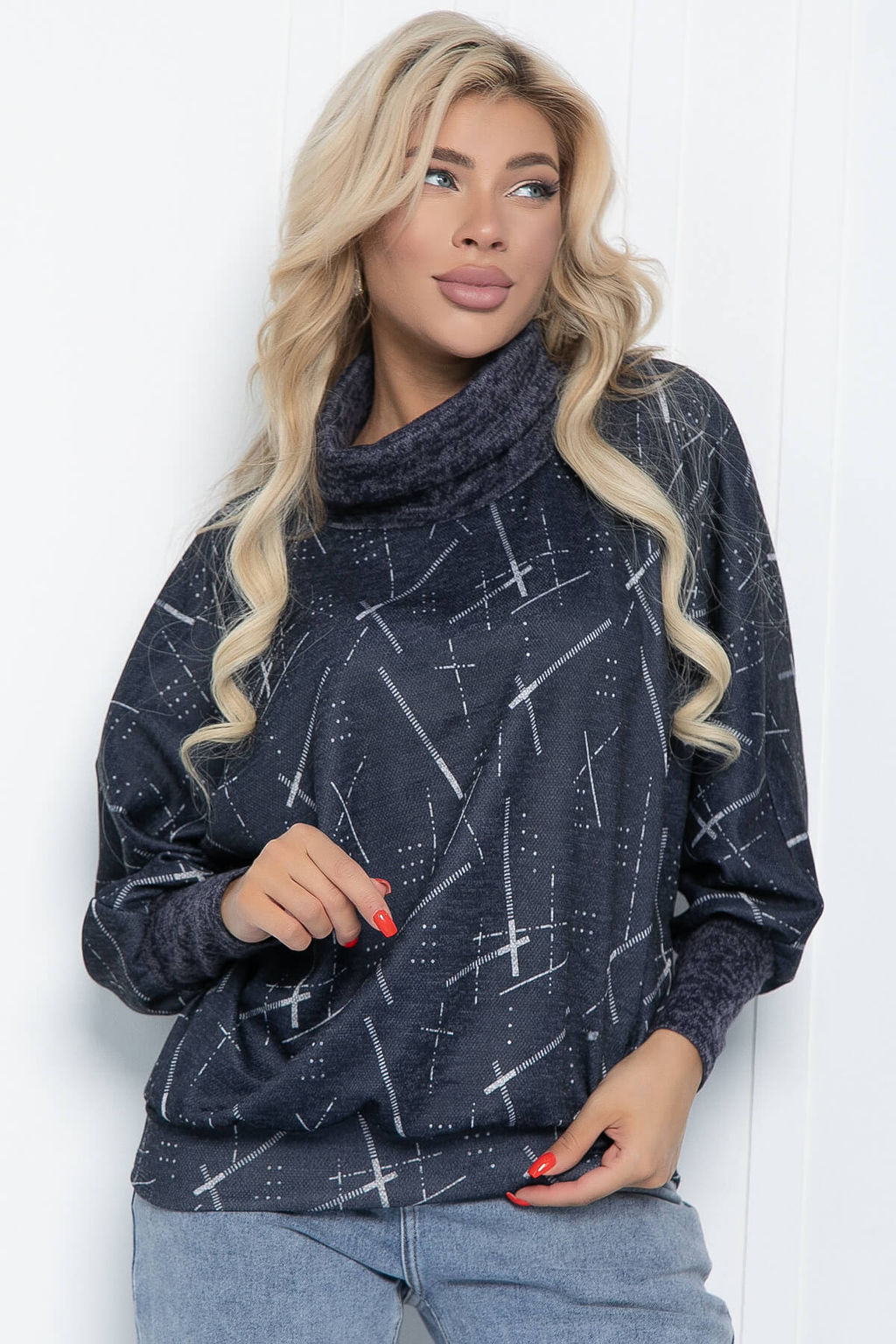 Джемпер Бернарда (темно-синяя) Б11449 - Lt collection фото 6