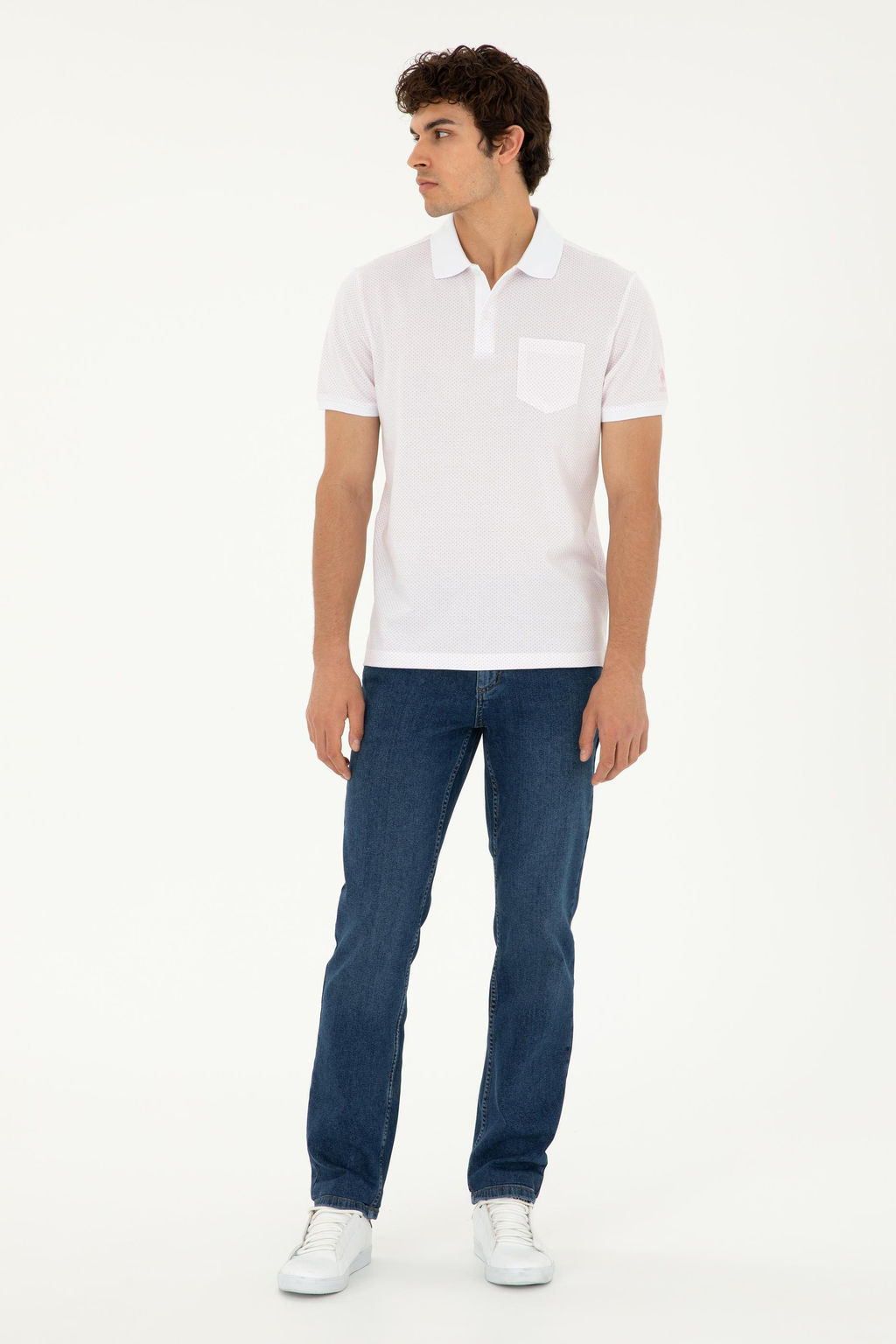 Мужская розовая футболка - U.s. polo assn фото 4