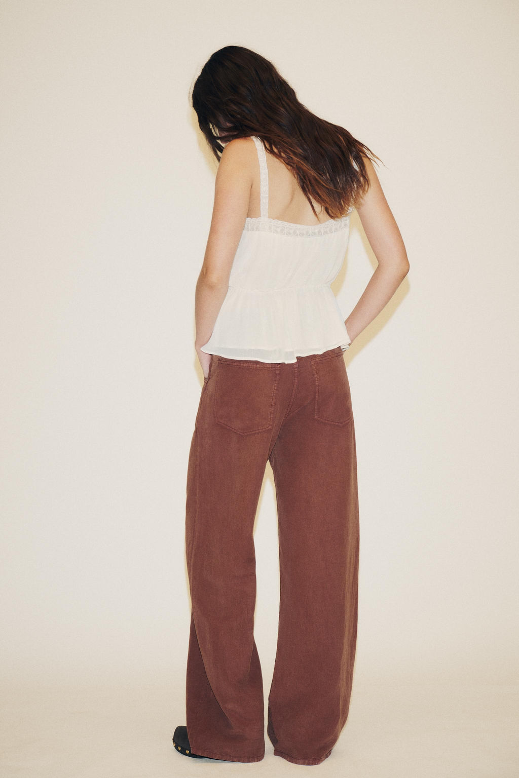GEORGETTE LACE TOP - Zara фото 5