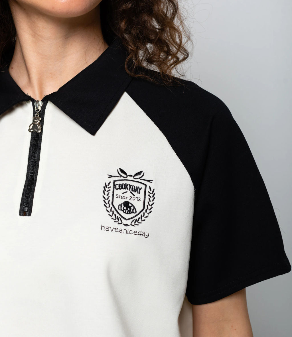 Спортивный костюм #КТ6605 (3), чёрный, кремовый - Dommod фото 5