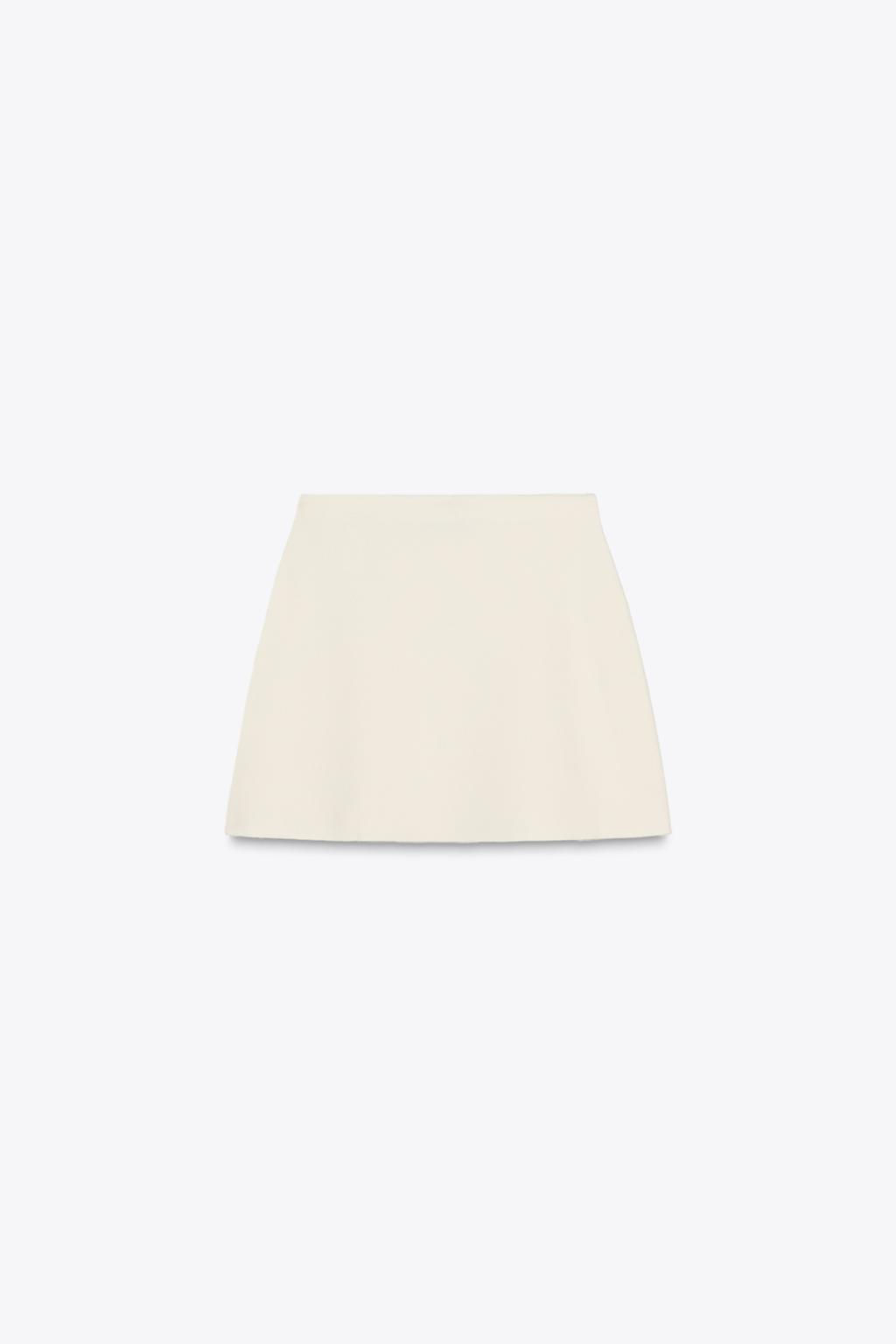 PLAIN KNIT MINI SKIRT - Zara фото 4