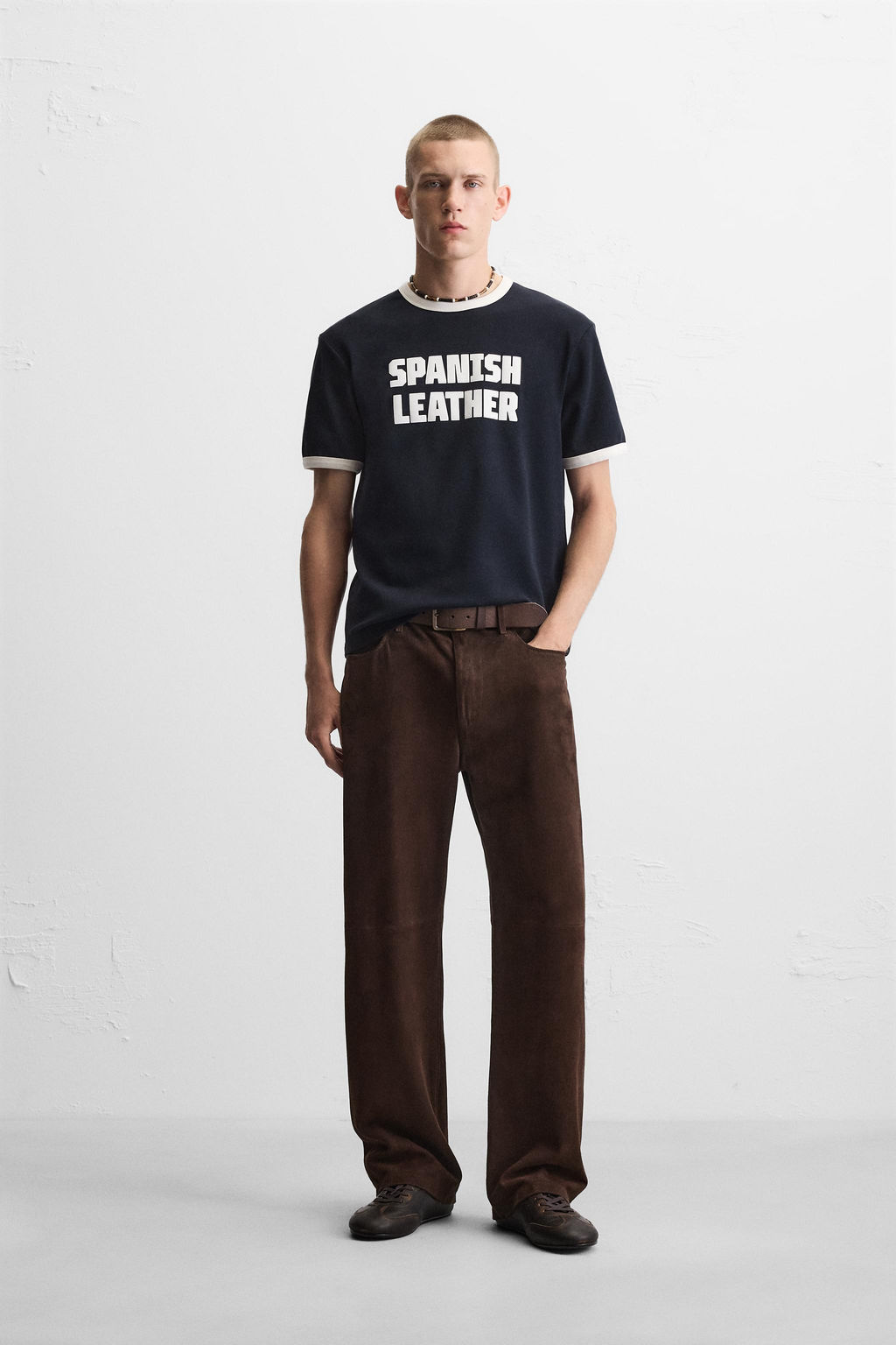 GUITARRICADELAFUENTE SLOGAN RIB T-SHIRT