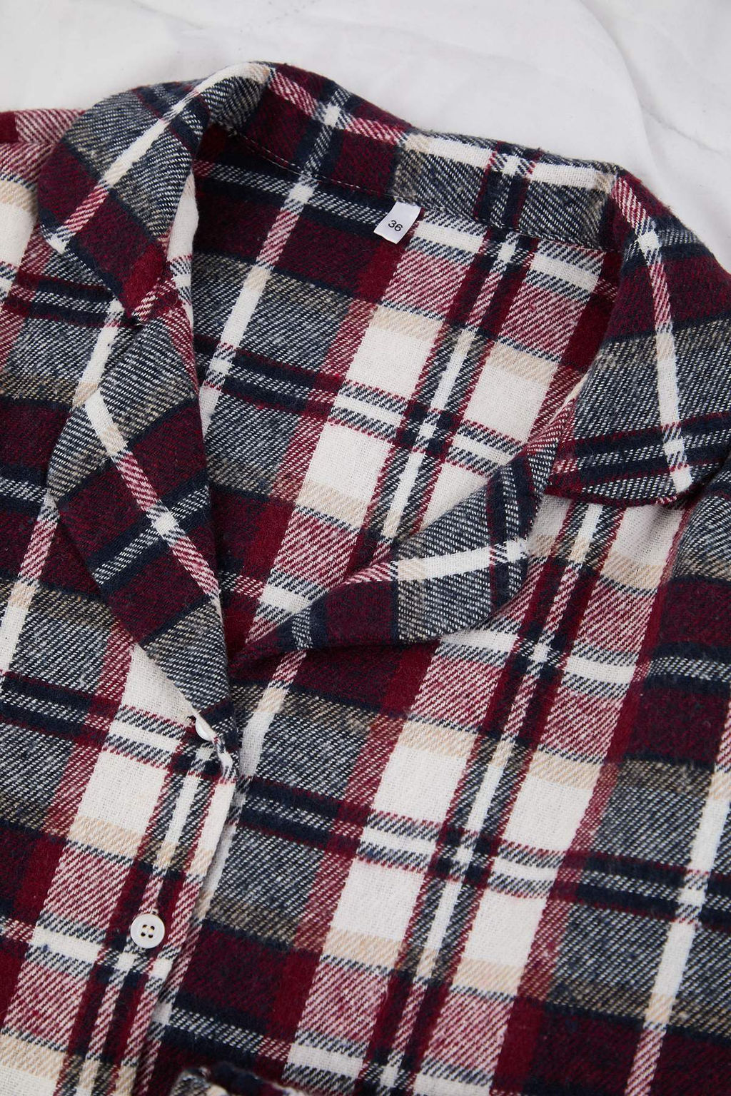 Cok Renkli Ekose / Kareli K?sl?k Kal?n Flanel Dokuma Pijama Tak?m? THMAW26PT00175 - Trendyolmilla фото 8