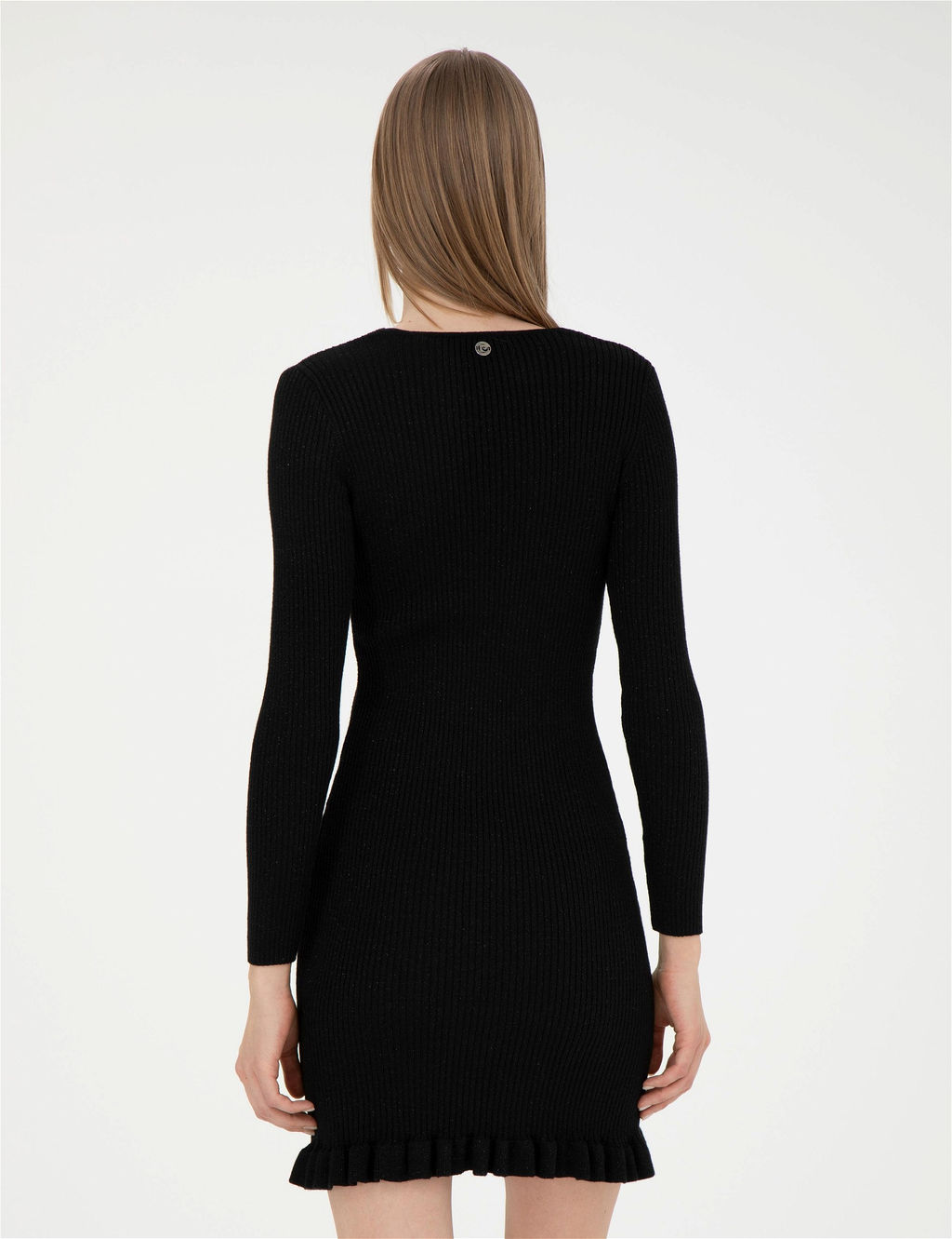 Siyah Ex. Slim Fit Triko Elbise - Pierre cardin фото 5
