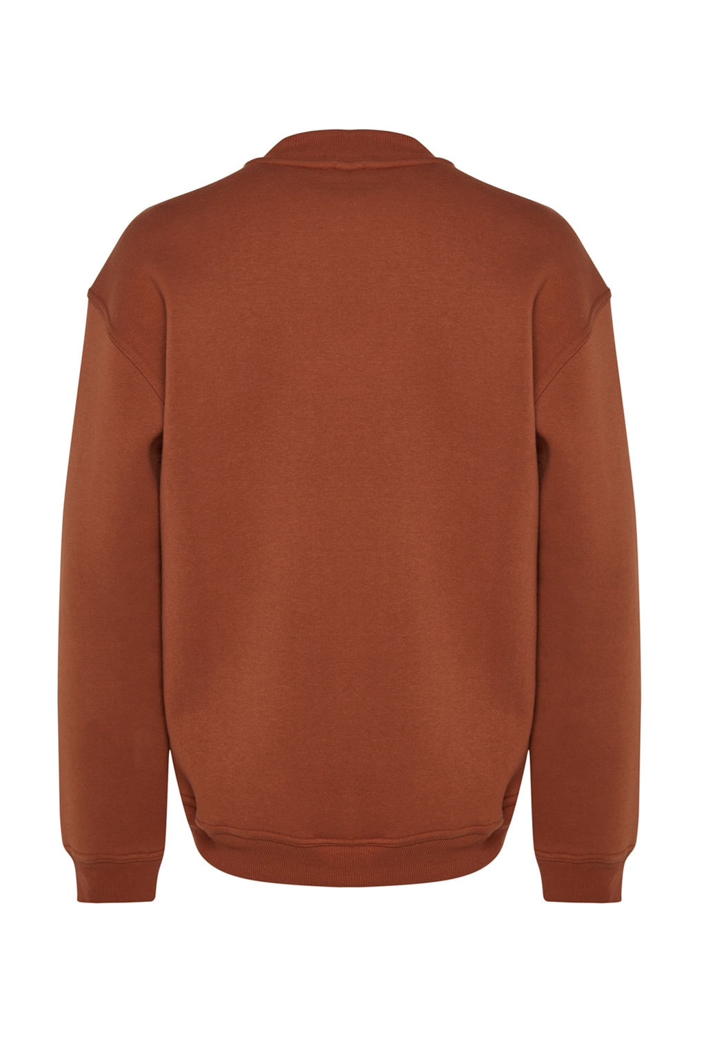 TRENDYOL MAN Antrasit Oversize/Genis Kesim Yar?m Bal?kc? Yaka Harf Nak?sl? Sweatshirt Ici Polarl? TMNAW24SW00046 - Trendyolmilla фото 16