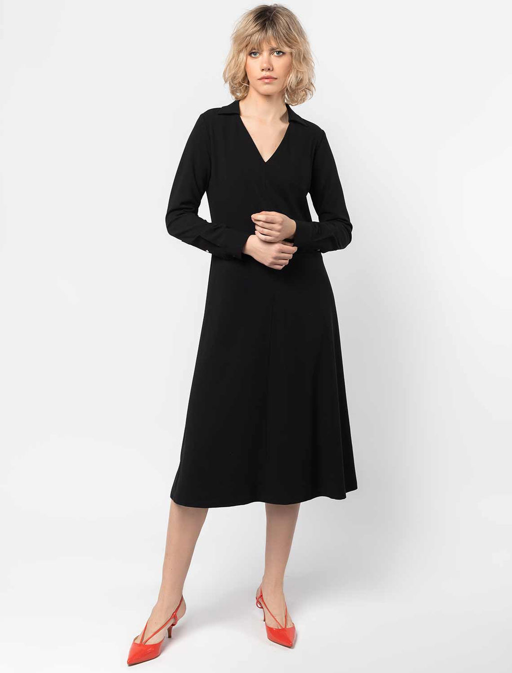 VILATTE / Платье из эластичного крепа  фото 2