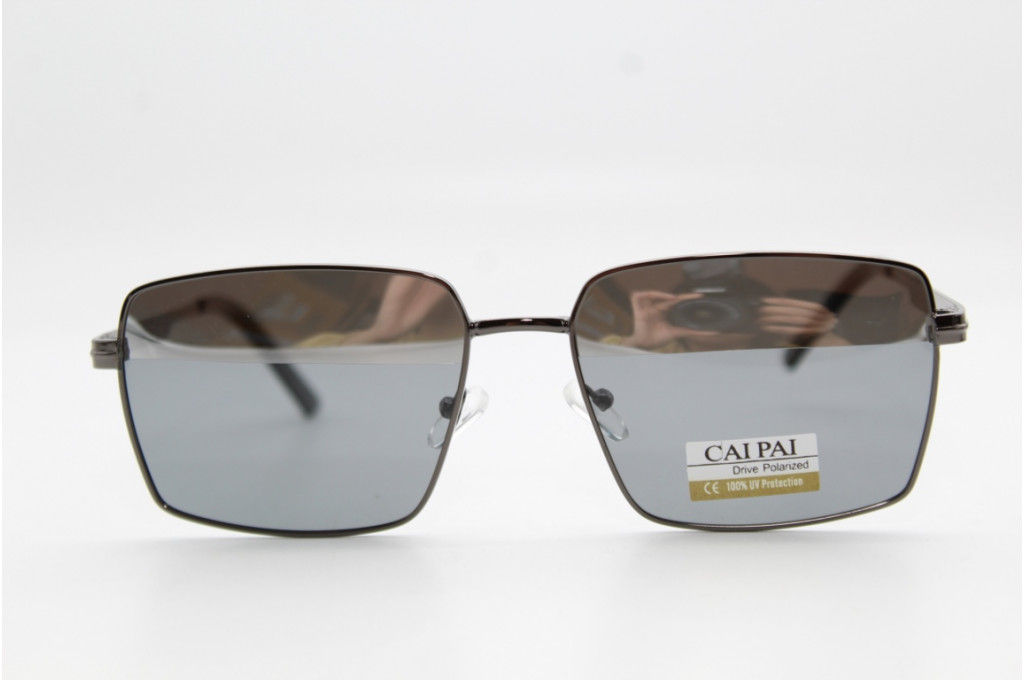 Антифары CAIPAI (POLARIZED) W015 C2 (серые. зеркальные) 59-14-135 фото 2