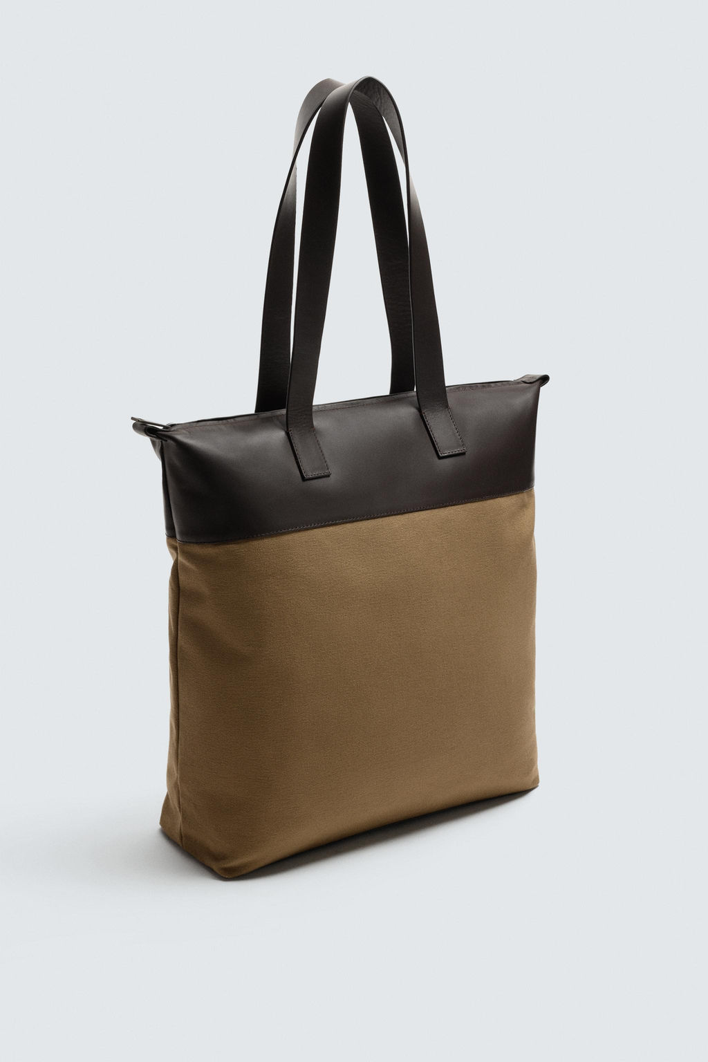 SHOPPER BAG WITH LEATHER DETAILS - Zara фото 2
