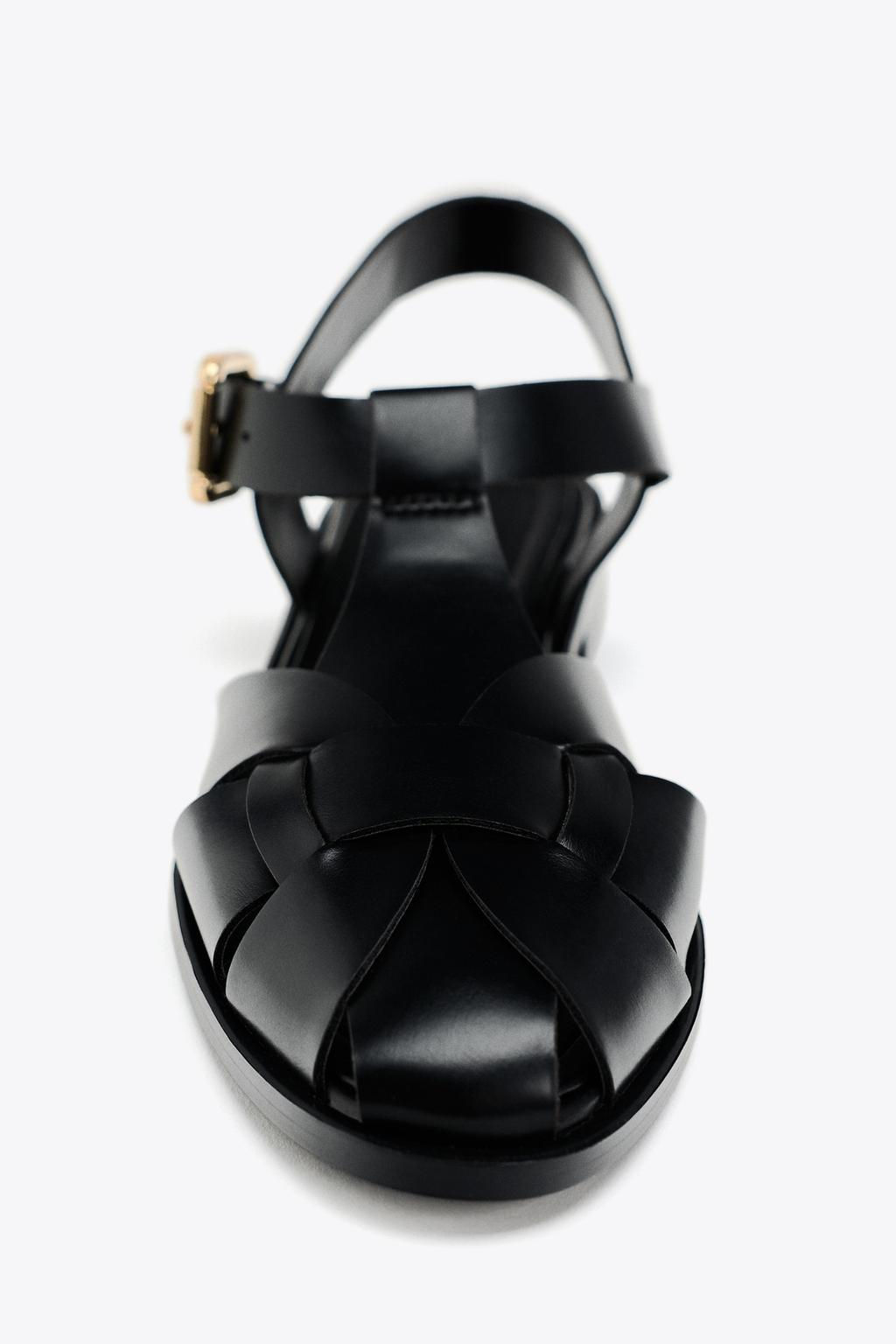 FLAT CAGE SANDALS - Zara фото 9