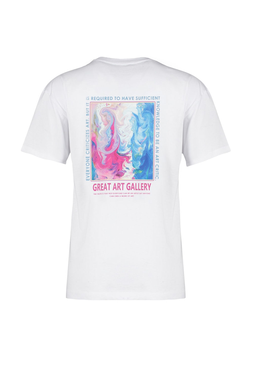 TRENDYOLMILLA Beyaz On ve S?rt Bask?l? Boyfriend/Genis Kal?p Orme T-Shirt TWOSS23TS00334  фото 14