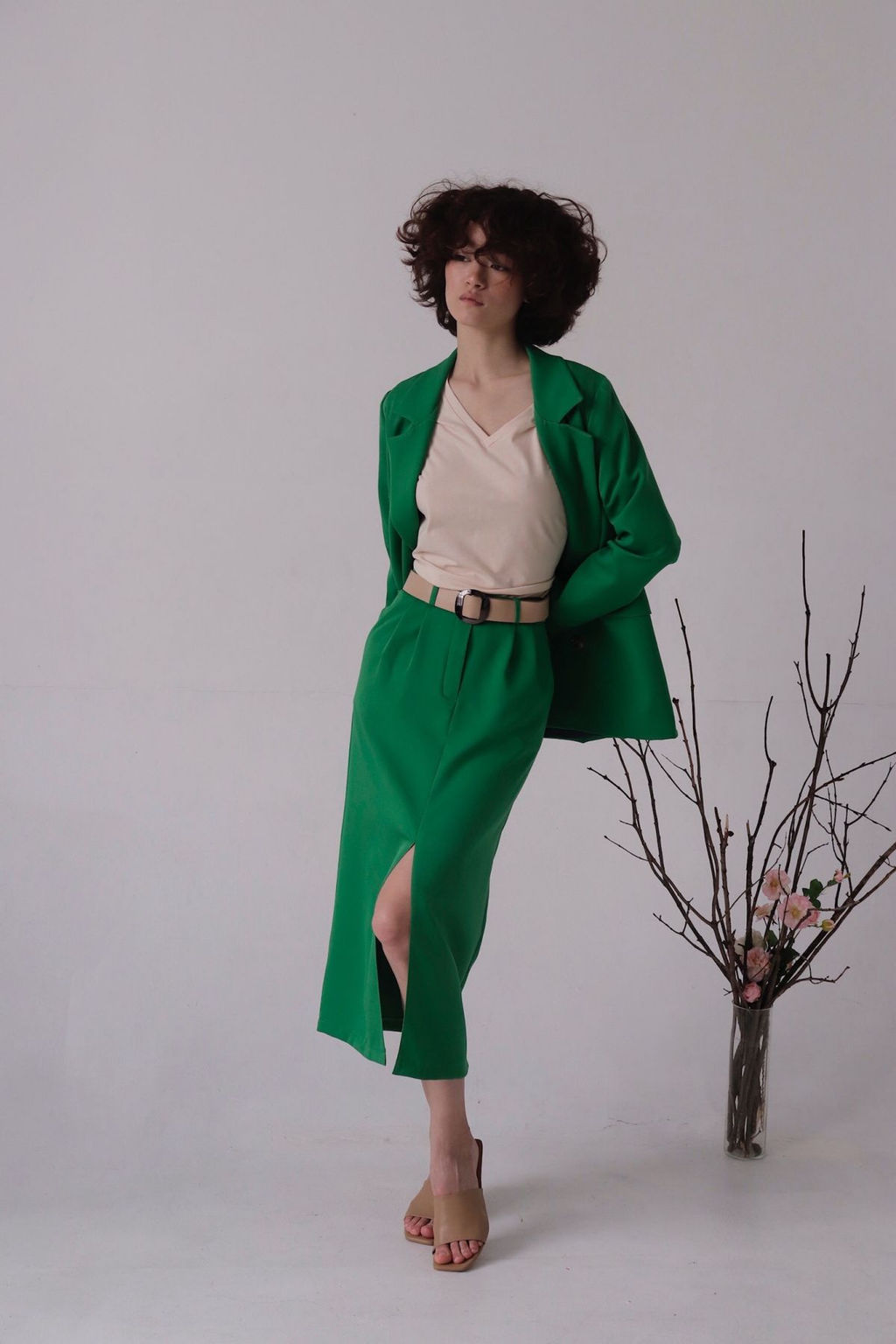 Юбка миди-макси зелёная - Martichelli фото 7