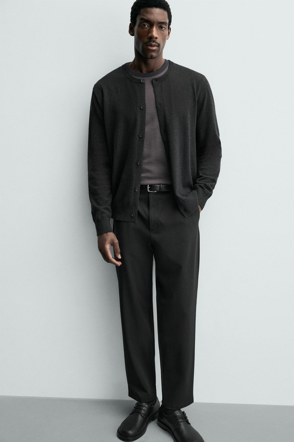 PANTAL?N REGULAR FIT CONFORT / Negro - Zara фото 5