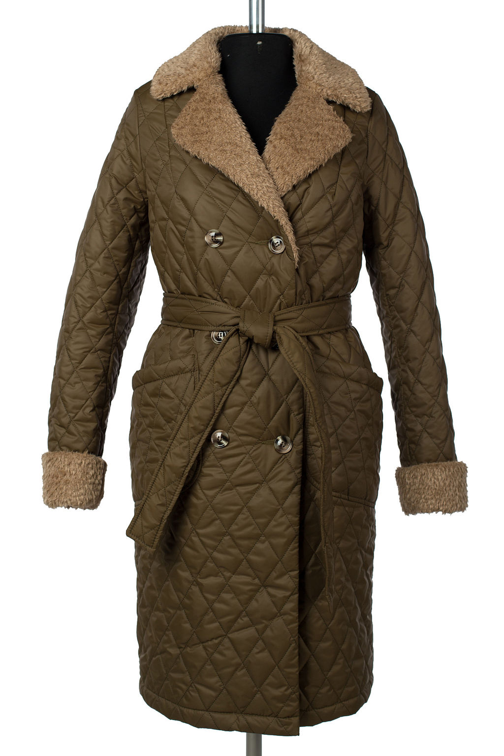 05-2098 Куртка женская зимняя (пояс) - El podio фото 7