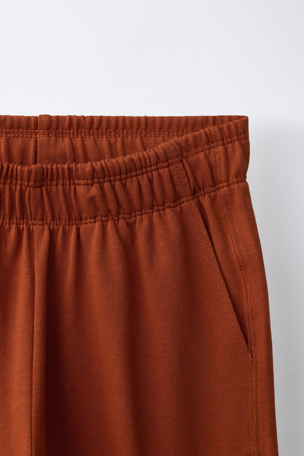 PANTAL?N FELPA HEAVY JERSEY WIDE LEG / Terracota - Zara фото 3