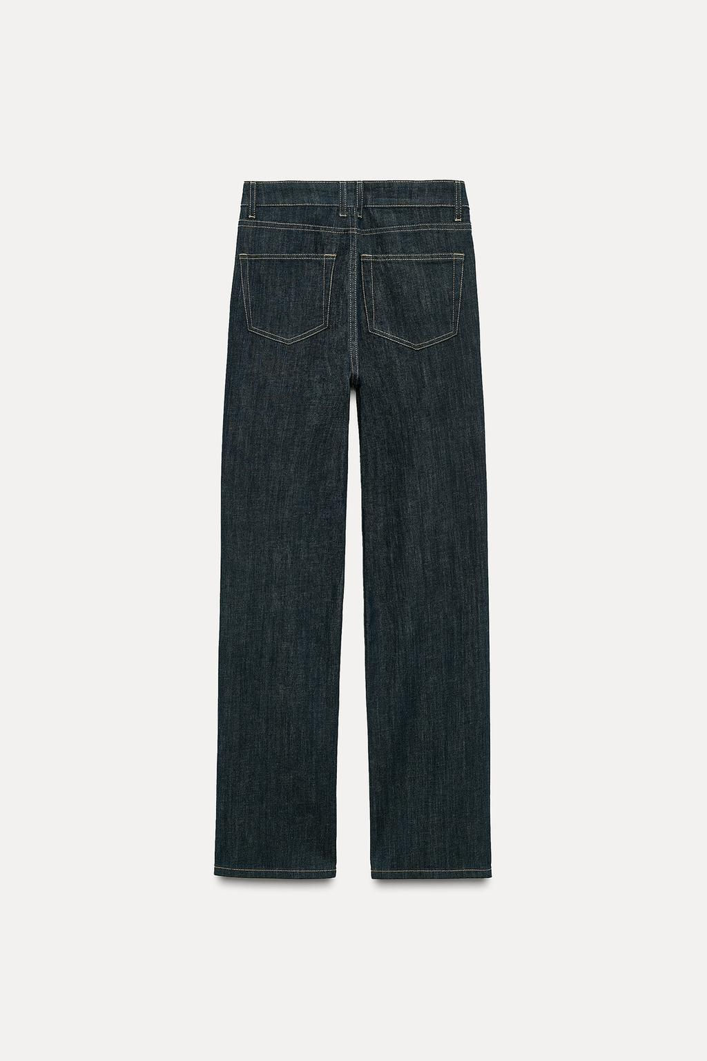 TRF STRAIGHT HIGH-WAIST JEANS - Zara фото 5