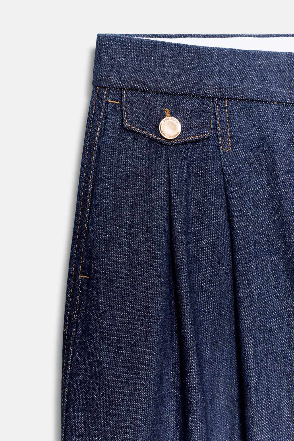 PANTAL?N Z1975 ANCHO PINZAS / Azul - Zara фото 11