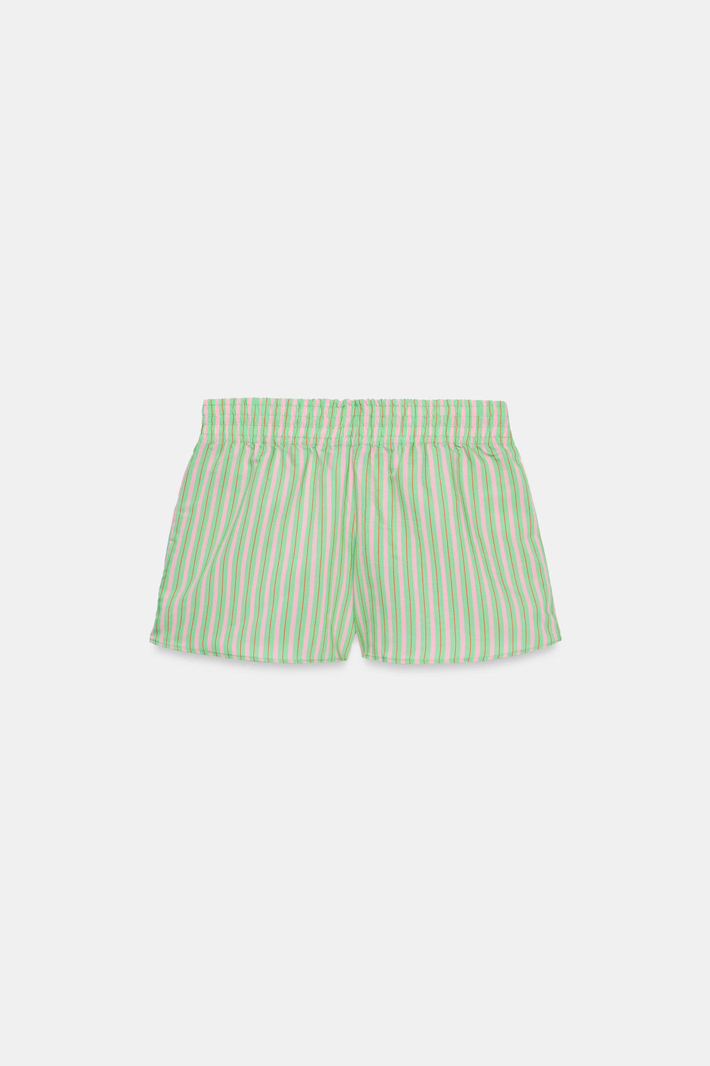 SHORTS POPEL?N GOMA RAYAS / Verde - Zara фото 6