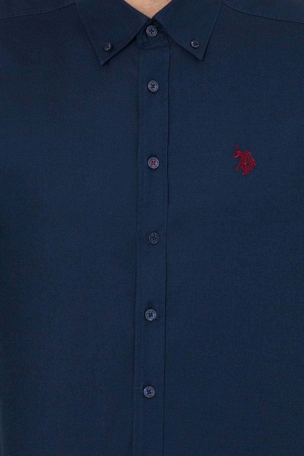 Рубашка мужская темно-синяя Uzunkol Basic - U.s. polo assn фото 6