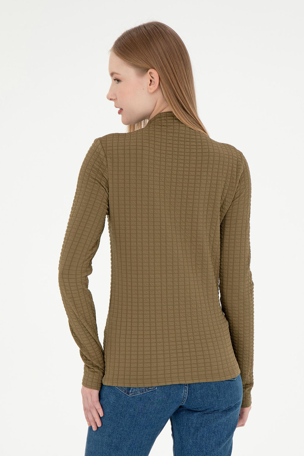Женский свитшот цвета хаки Неожиданная скидка в корзине - U.s. polo assn фото 5