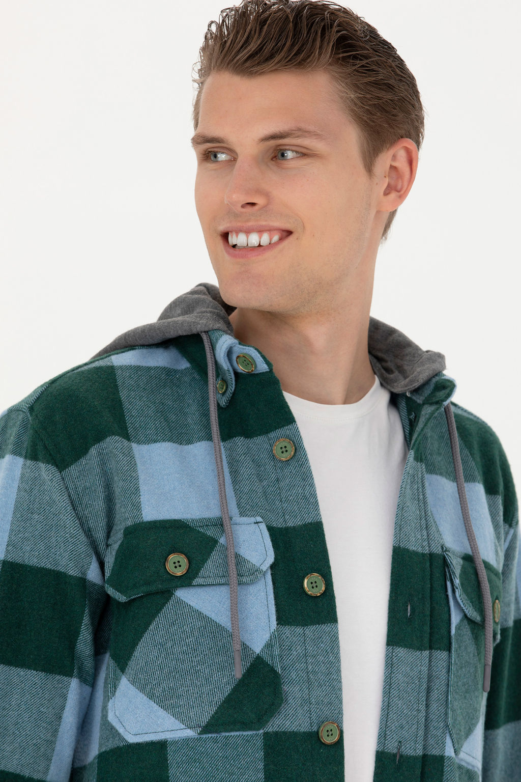 Мужская зеленая рубашка с длинным рукавом - U.s. polo assn фото 23