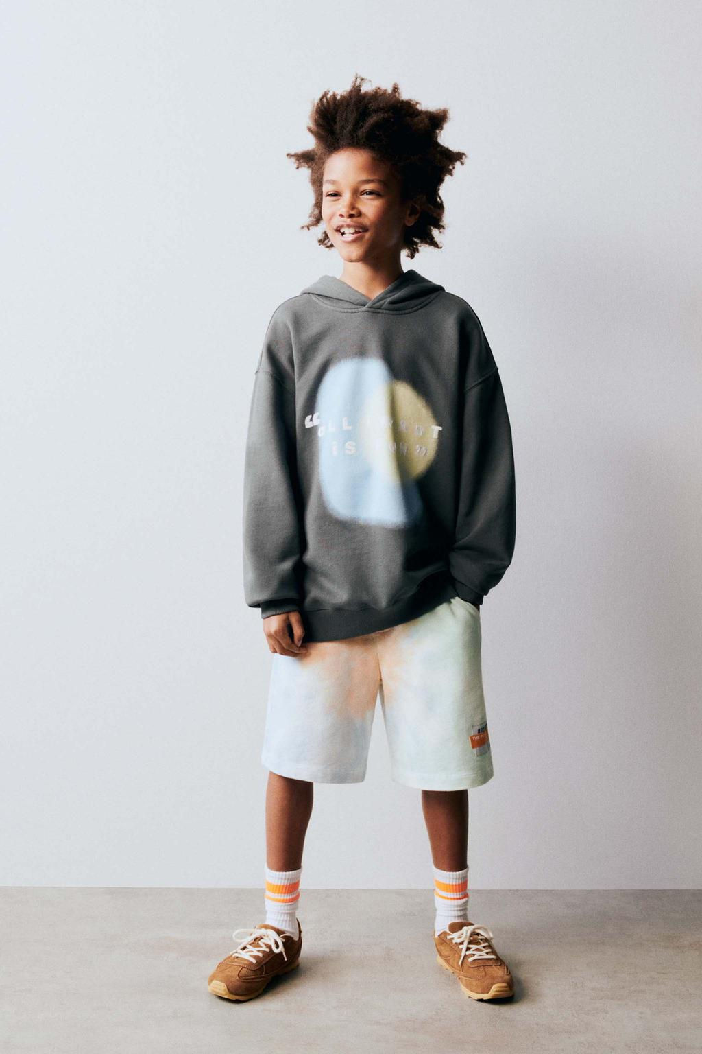FADED-EFFECT HOODIE - Zara фото 2