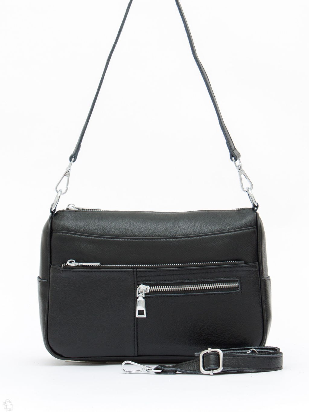 Сумка женская кожаная 2041-9NN black Natale Navetta