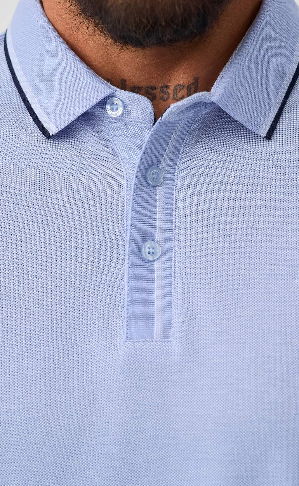 Поло F511-07-105 l.blue - Fine joyce фото 3