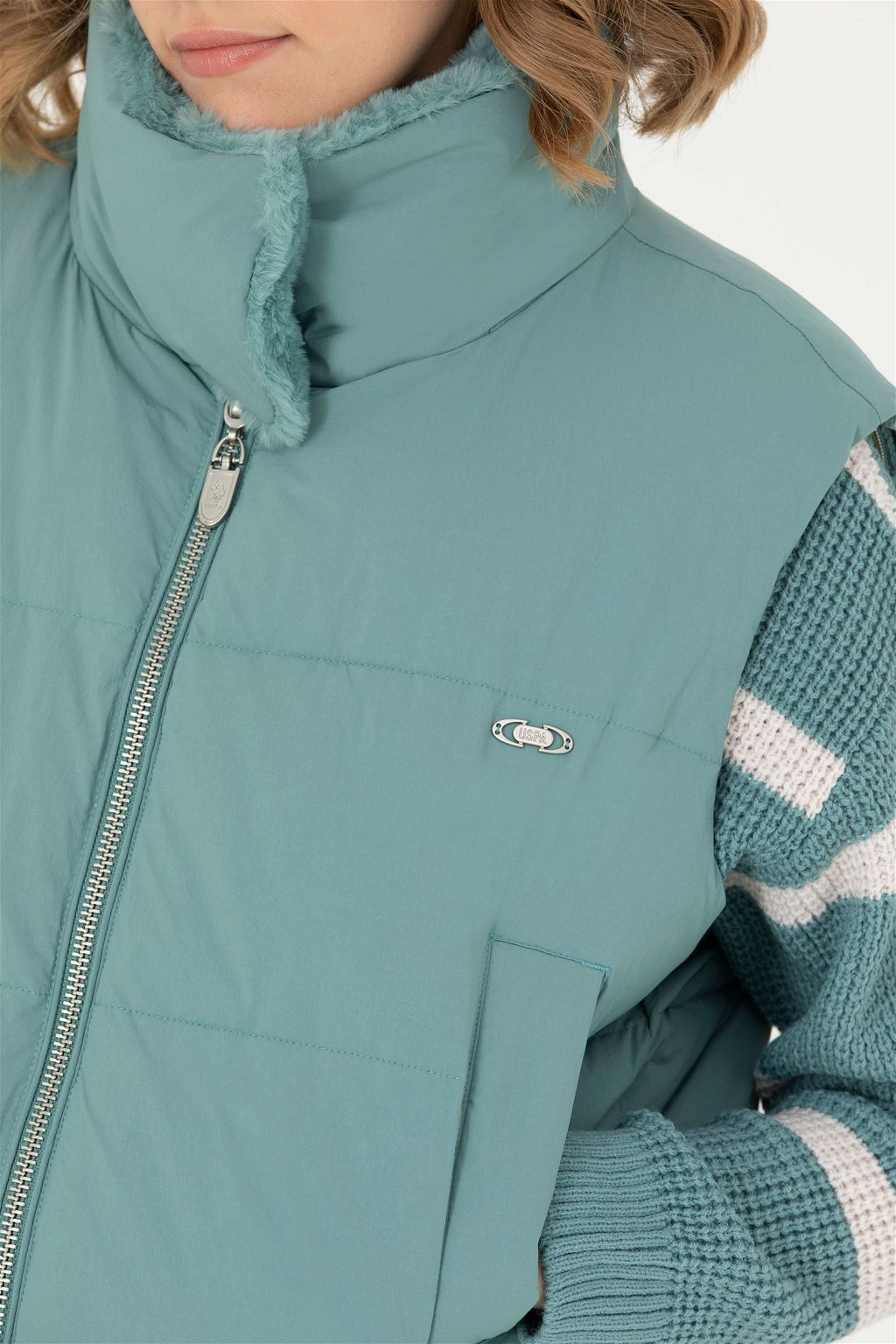 Женский мятный жилет Неожиданная скидка в корзине - U.s. polo assn фото 7