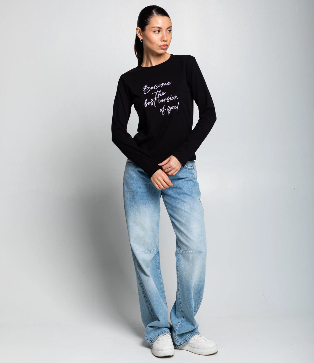 Лонгслив #КТ8921 (2), чёрный - Dommod фото 4