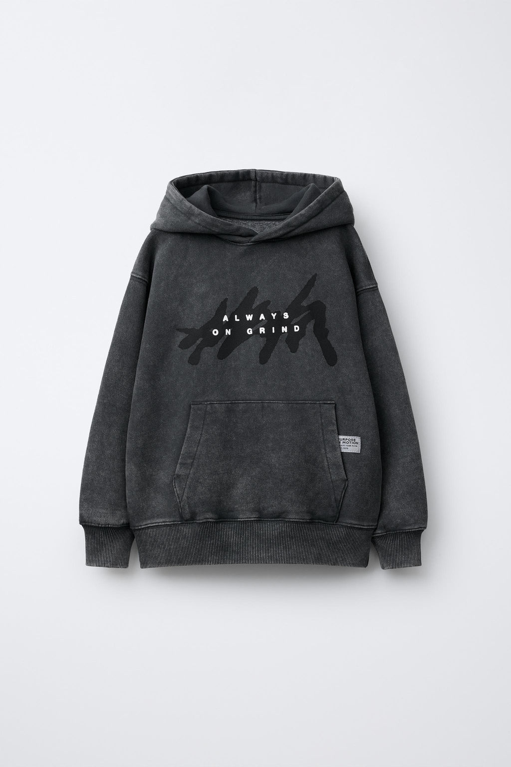 WASHED EFFECT GRAFFITI HOODIE - Zara фото 7