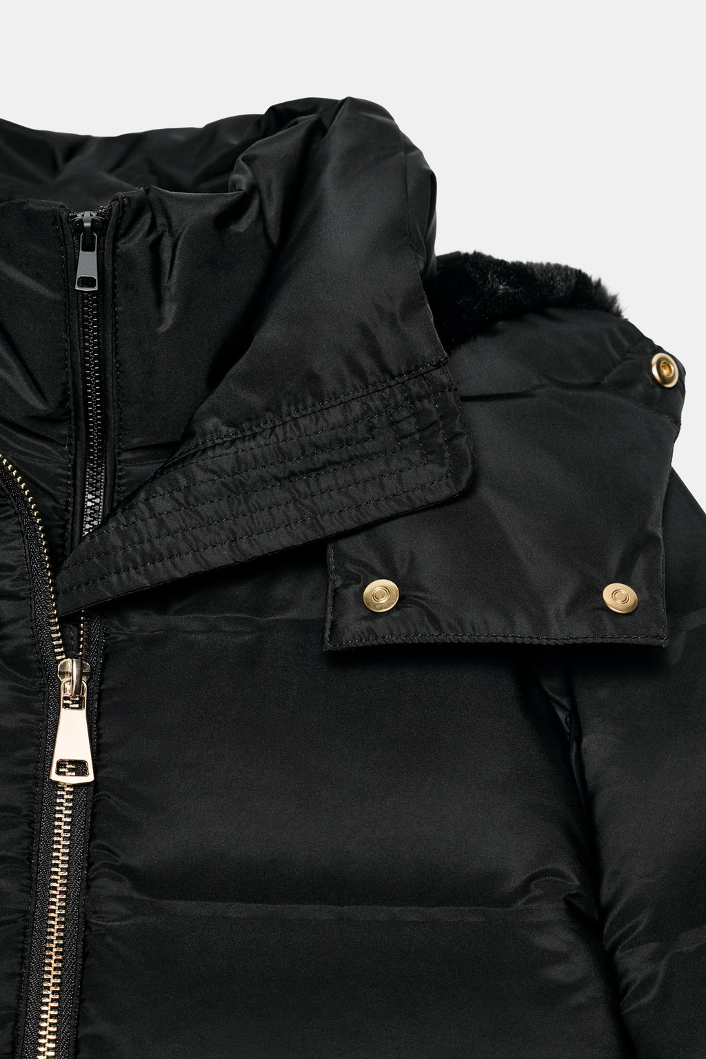 WATER-REPELLENT WINDPROOF HOODED DOWN PUFFER JACKET - Zara фото 13