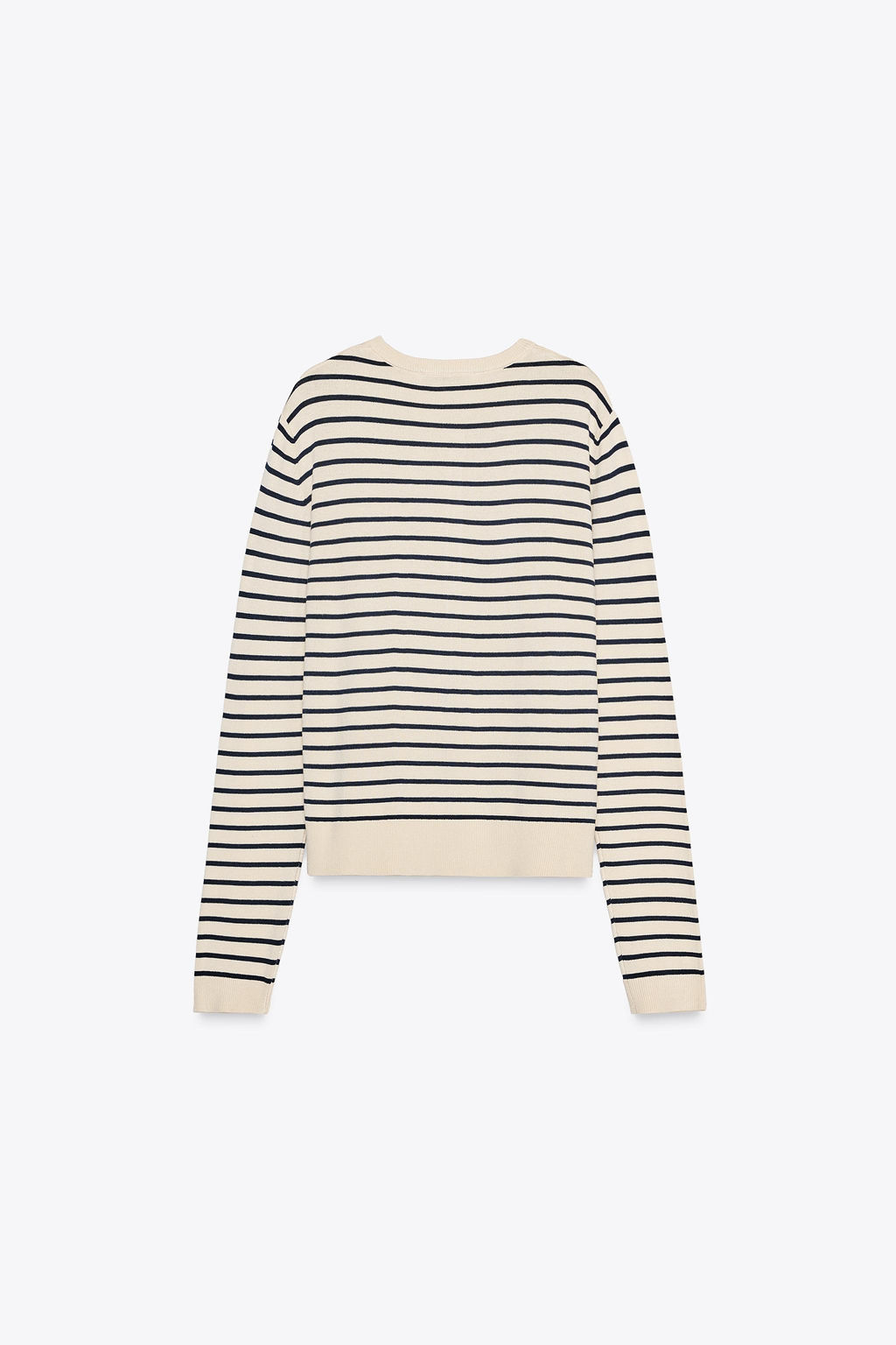 STRIPED KNIT CARDIGAN