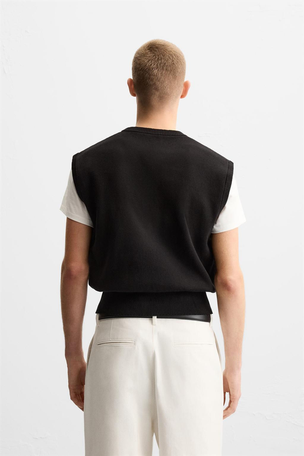 CROPPED FIT KNITTED WAISTCOAT - Zara фото 3