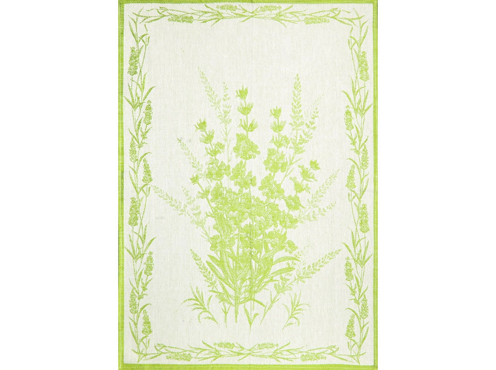 7с-128ЯК 50*70 Полотенце "Букет лаванды" цв. трава