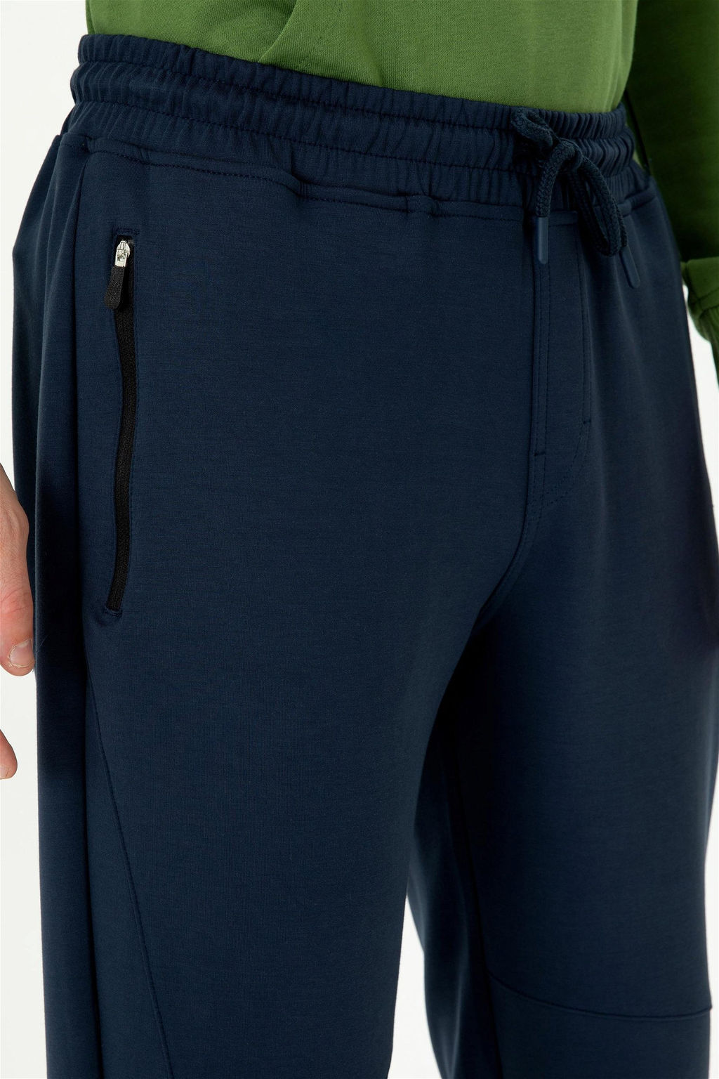 U. S. Polo Assn Мужской вязаный кардиган антрацитового меланжевого цвета с капюшоном - U.s. polo assn фото 12