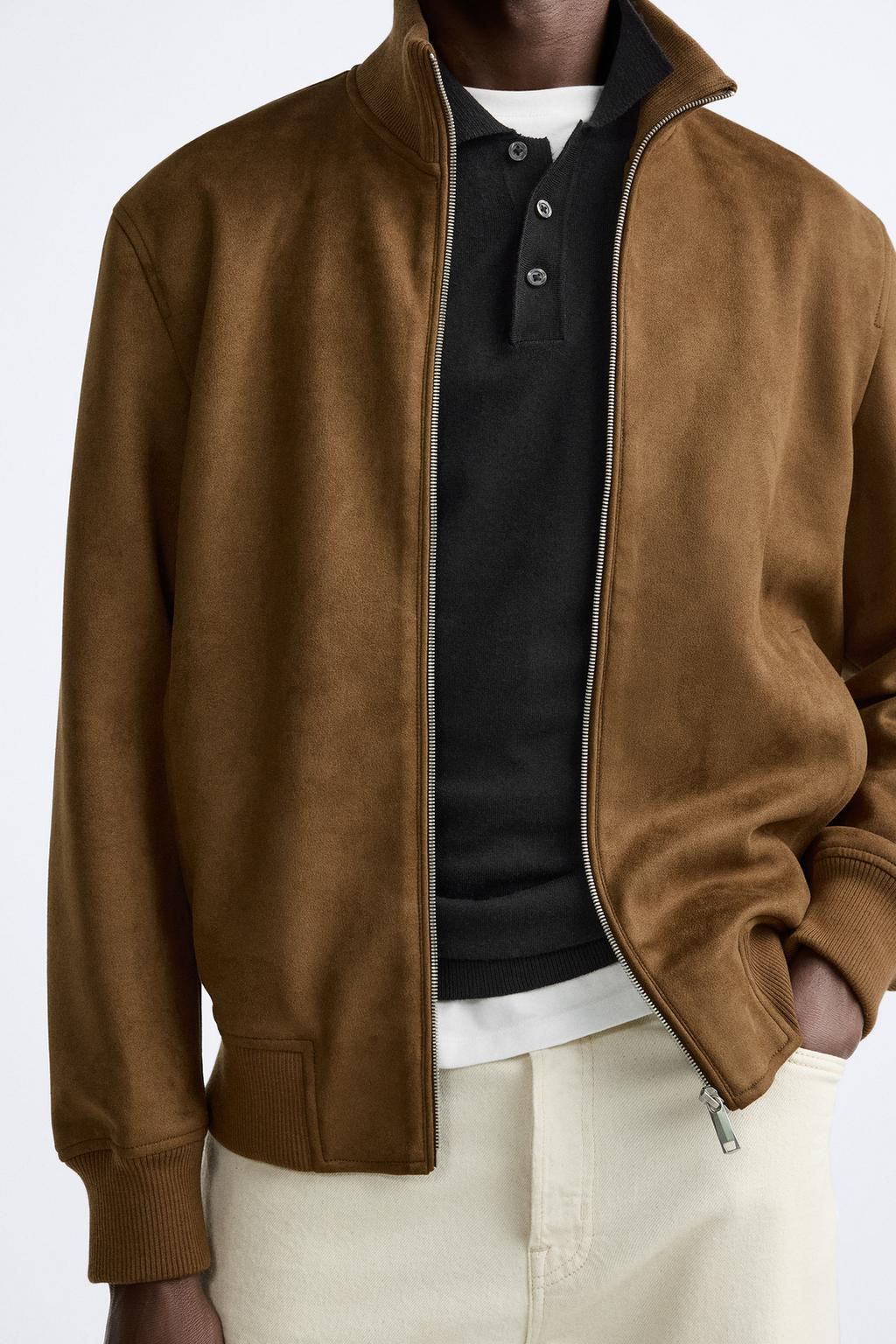 FAUX SUEDE JACKET - Zara фото 8