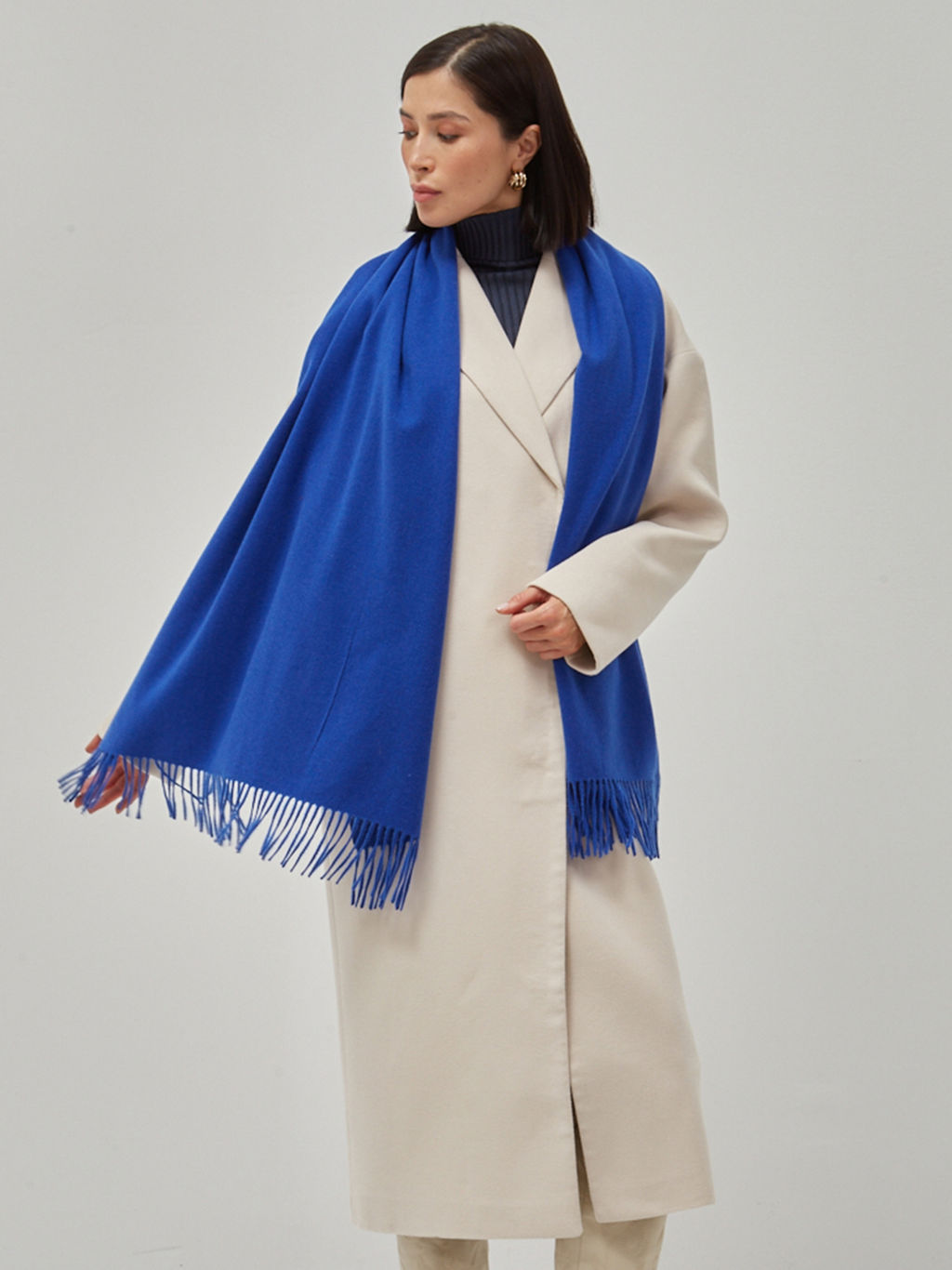 В составе шерсть ! теплый двусторонний палантин - Tantino фото 2