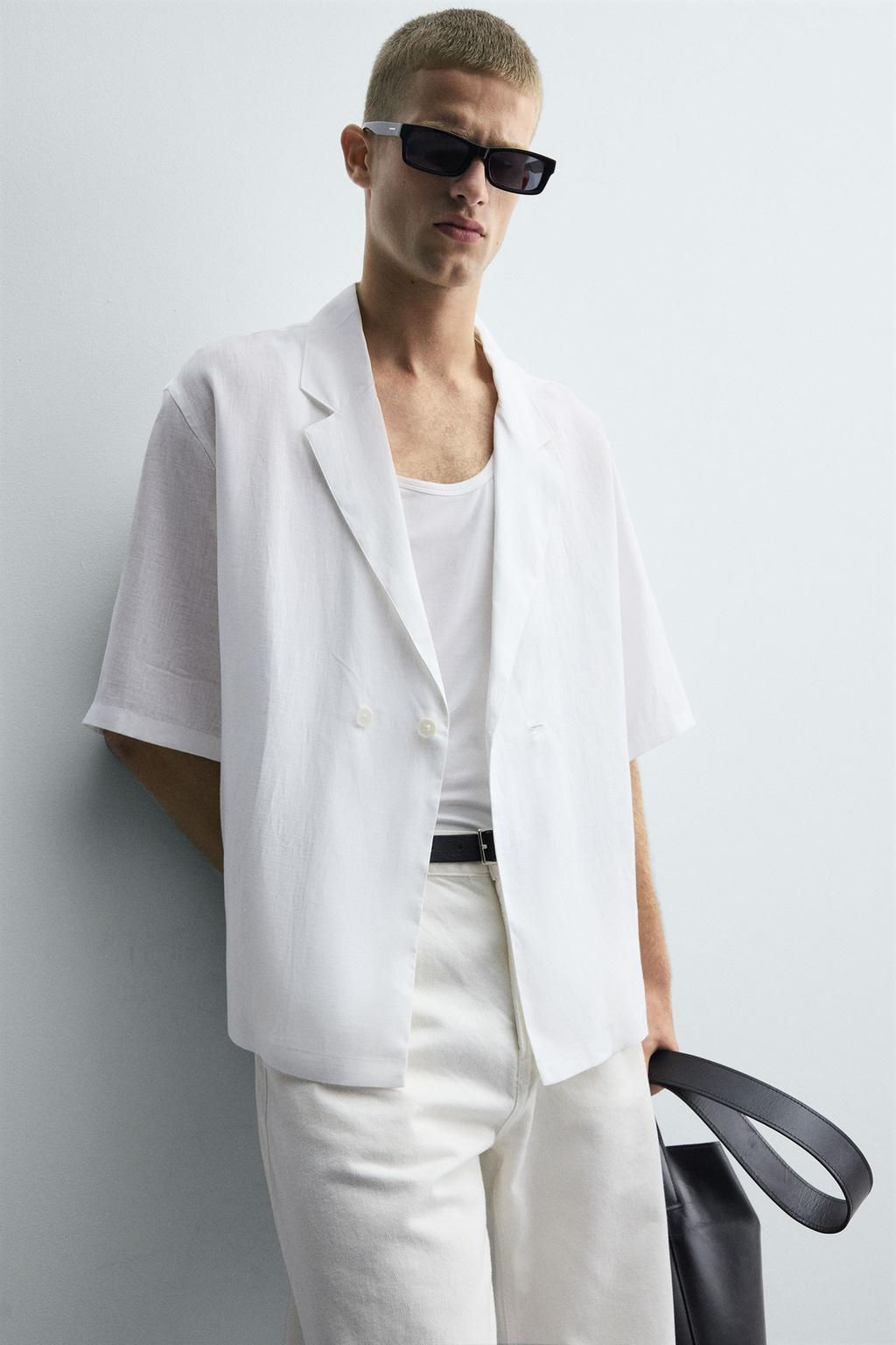 100% LINEN KIMONO SHIRT - Zara фото 15