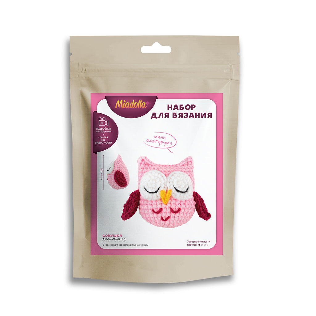 Набор для вязания Miadolla AMG-MN-0145 Совушка