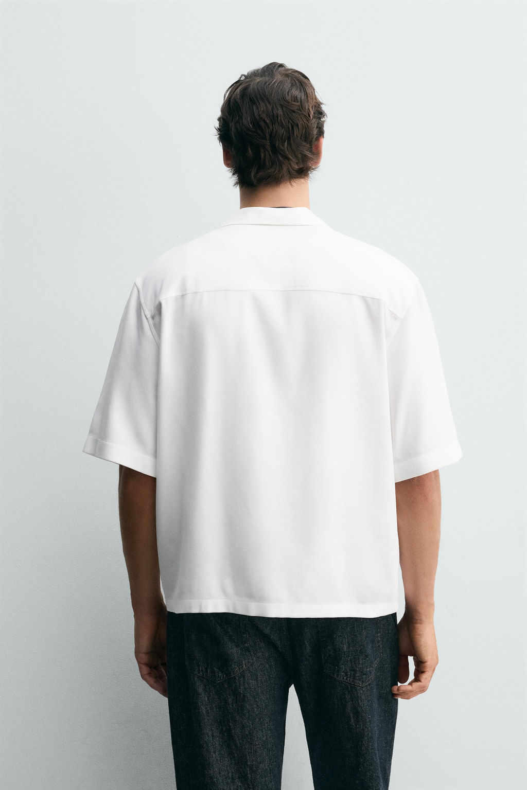 CAMISA FLUIDA BOXY FIT / Blanco roto - Zara фото 3